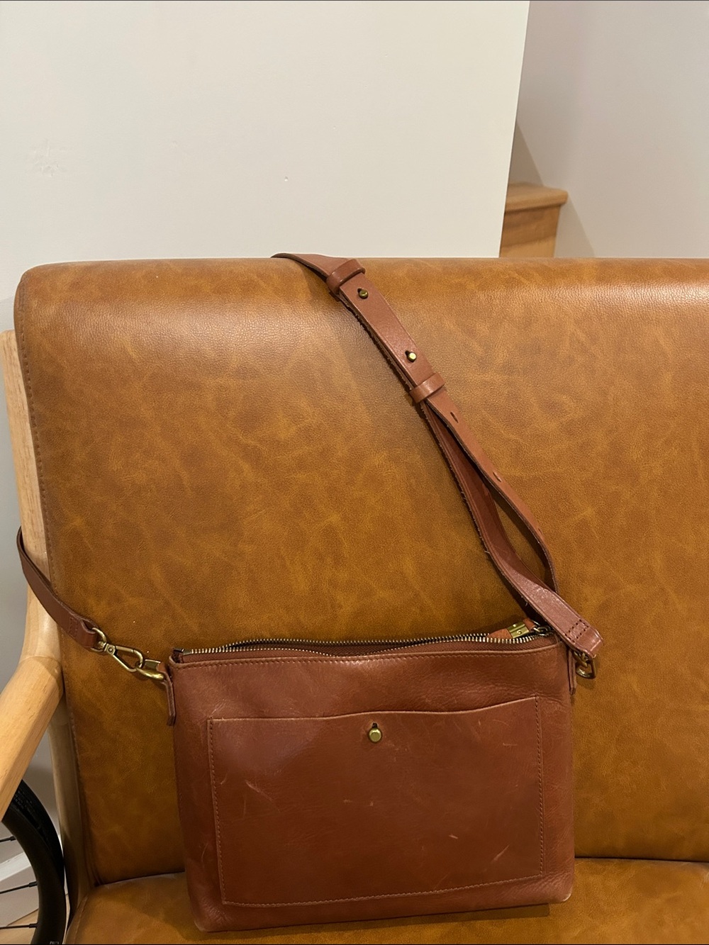Madewell transport bag in camel
